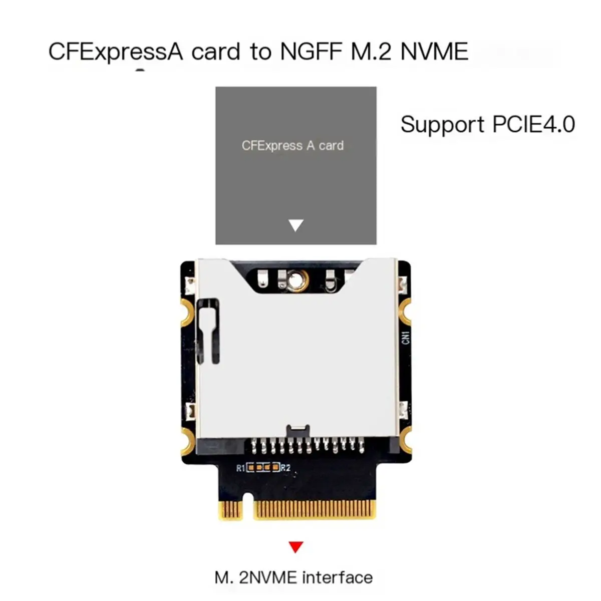 NEW FACTORY~2PCS NVME M-Key M.2 PCIE 4.0 3.0 to CFExpress Type-A High Speed SSD Expansion Board Adapter for PC Ultrabook Card Re