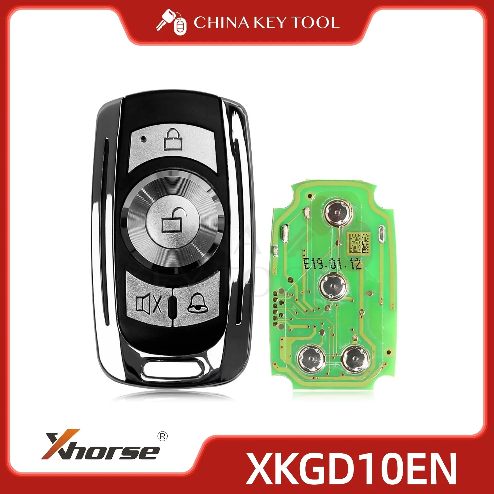 

Xhorse Garage Дистанционный ключ 4 кнопки XKGD10EN