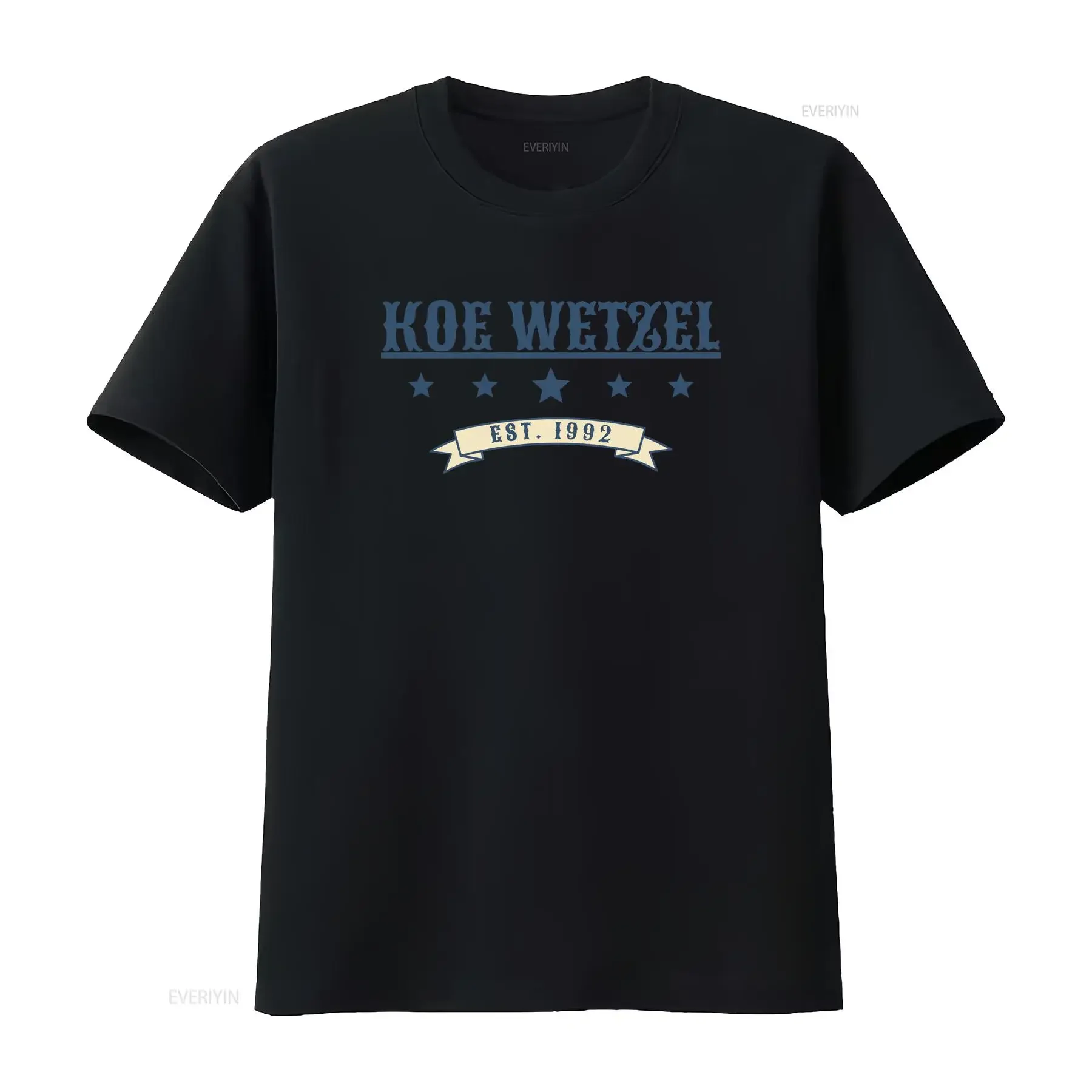 Koe Wetzel T Shirt Mens Merch ragweed concert tee vintage Washed Top For Everyday Wear Soft Breathable Stretched fashion