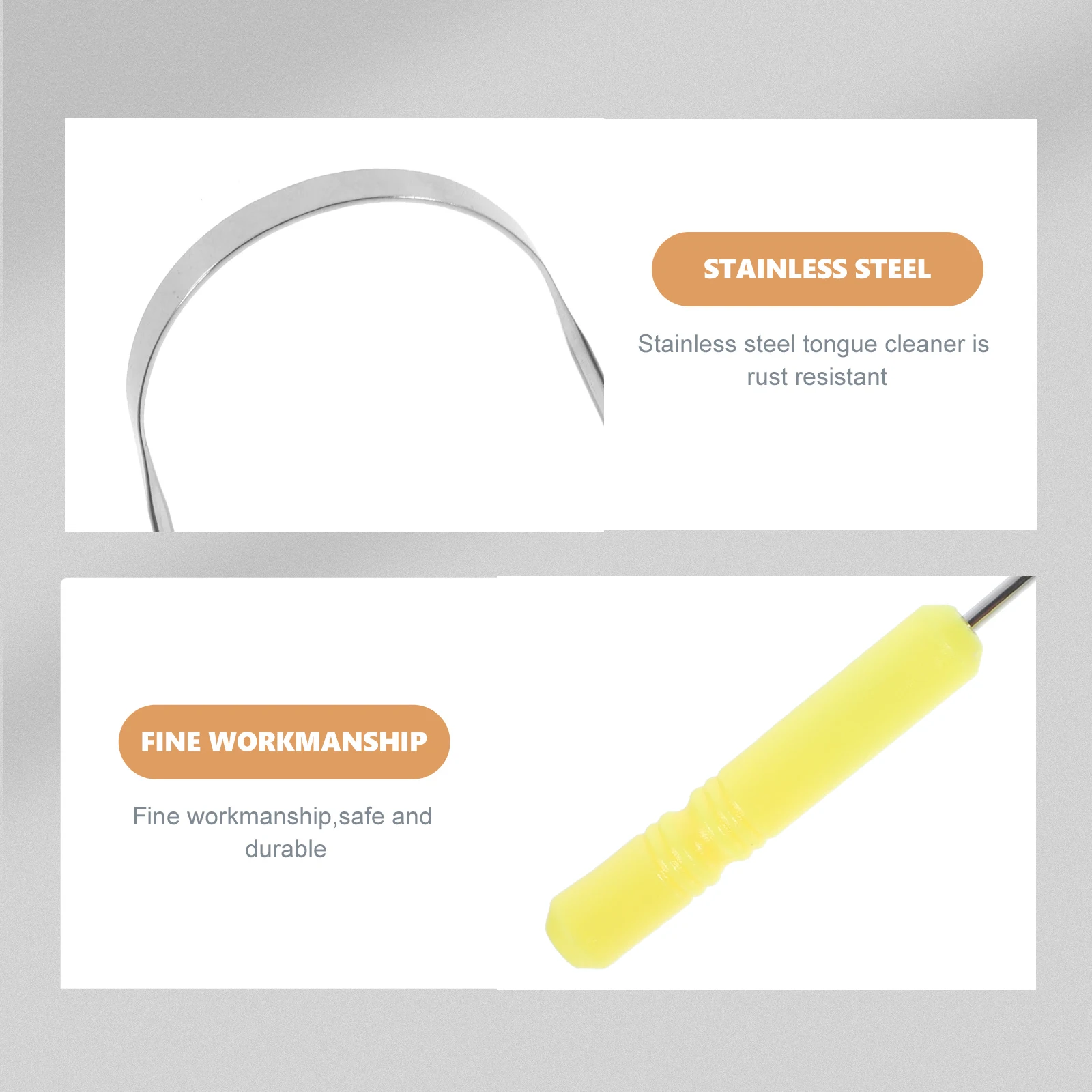 

3 Pcs Tongue Scraper for Adults Daily Use Oral Coating Tool Cleaning Tools Head Brush