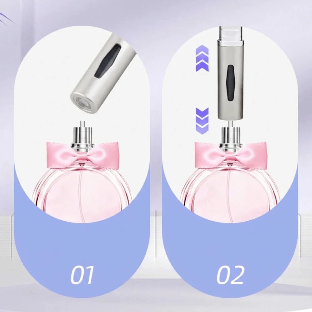 

Portable 5ml Spray Atomizer Bottle Mini with Spray Scent Pump Perfume Bottle Refillable Liquid Container