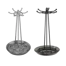Rotating Utensil Rack Spatulas Spoon Soup Ladle Holder 6 Rotating Hooks Tool Cooking Utensils Holder Hanging Organizer Skimmer
