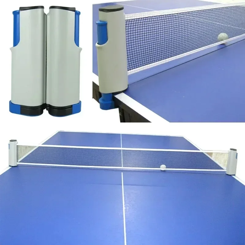 1 PC Table Tennis Net Retractable Rack Sports Portable Replacement Anywhere Ping Pong Post Net Exercise Equipments Accessories