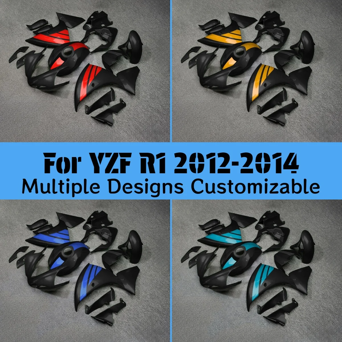 

Для YAMAHA YZFR1 2012 2013 2014 крутой комплект обтекателей YZF R1 12 13 14, красный, черный обтекатель мотоцикла, инъекция ABS