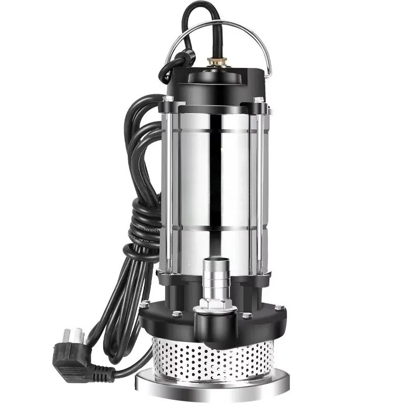 Stainless Steel Submersible Sewage Pump High Lift For Farmland Irrigation Fish Pond Pumping Tank Discharge Wastewater Transfer