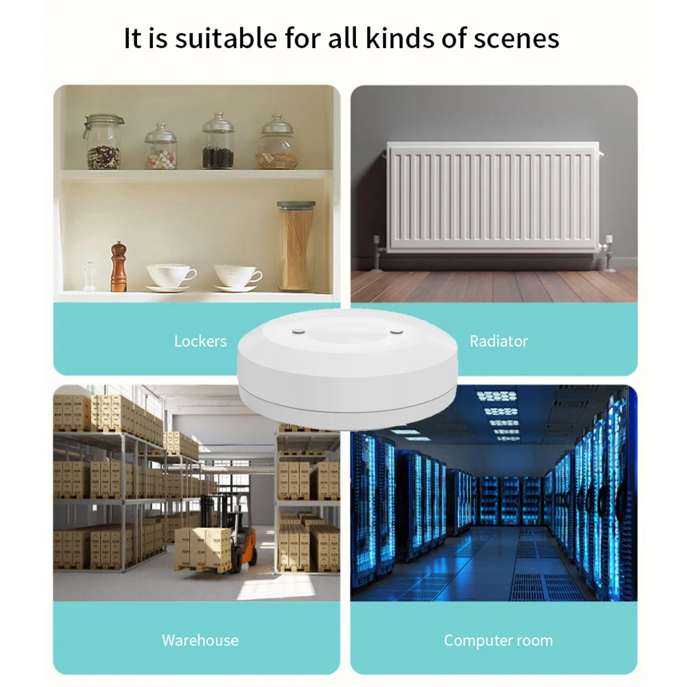 Tuya Zigbee-水浸漬センサー,水漏れ検出器,アラーム,リモートコントロール,自動モニタリング