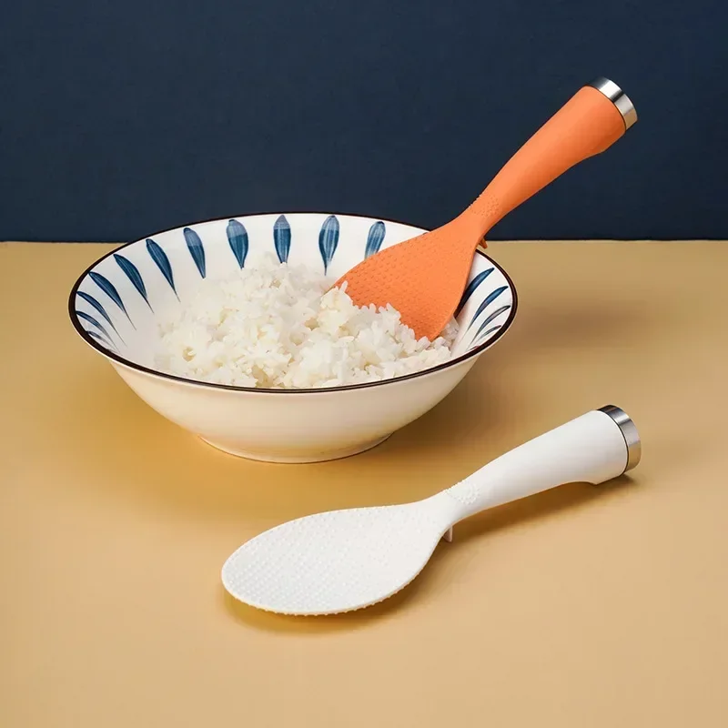 Plastic Rice Spoon Can Stand Up Shovel Rice Cooker Rice Spoon Kitchen Tableware Tool Non-stick Spoon Home