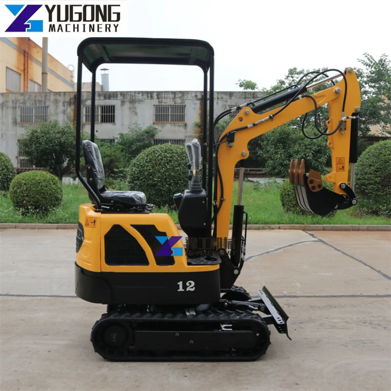 Mini Excavator 0.8 Ton Bagger Cheap Excavators Hydraulic Crawler Mini Bagger Digge Mini Excavator 1 Ton Home Use