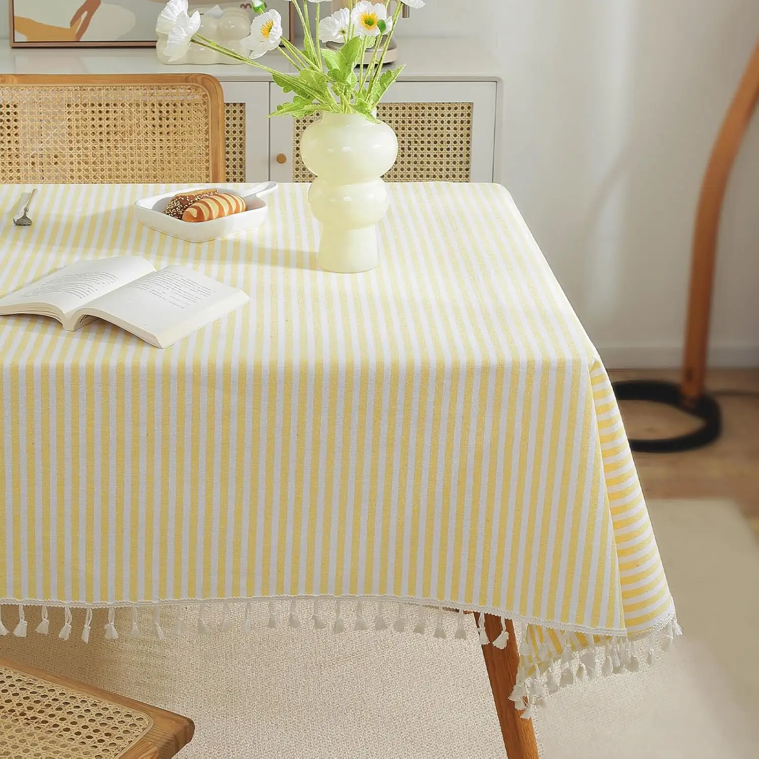 Striped Tablecloth …
