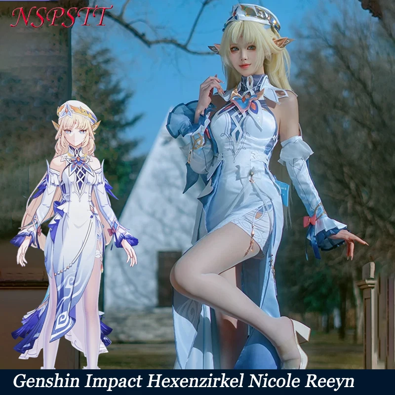 

NSPSTT Genshin Impact Nicole Reeyn Witches' Reunion Cosplay costume Women Full Set For Comic Con Halloween