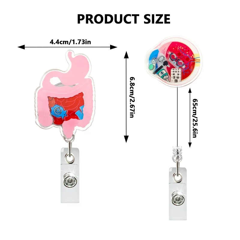 Liquid Glitter Acrylic Badge Reel Retractable ID Card Holder with Flow Sand Cute Stretchy Worker ID Card Lanyard for Work Gift