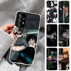 JJK Maki Zenin Mobile Cell Phone Case for Samsung Galaxy S23 S22 S21 Plus Ultra A12 A32 A53 Clear Phone Cover Funda