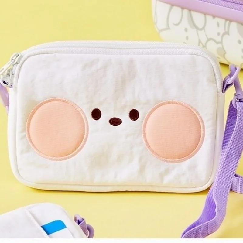 Kawaii BT21 Mini Series Travel Bag Cartoon Tata Cooky Shooky Chimmy Cute Single Shoulder Diagonal Storage Bag Girl Gift