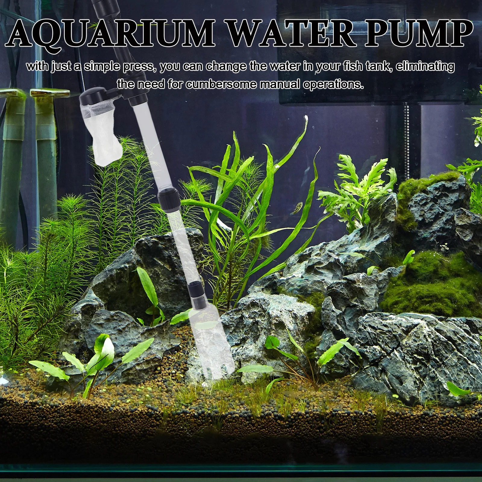 

Fish Tank Water Changer Vacuum Sand Washer Aquarium Pump Portable Transfer Cleaner Cleaning Kit Tank Cleaning Kit