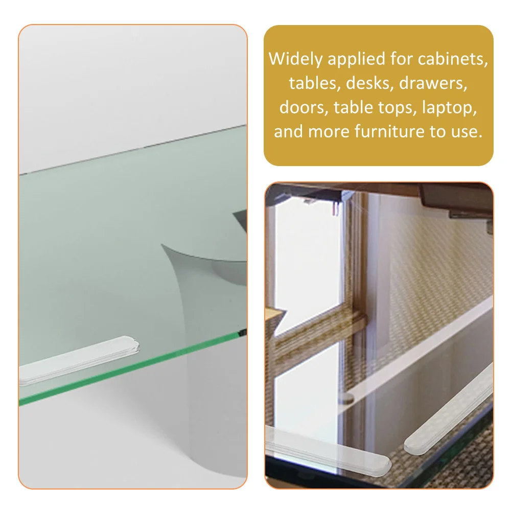

30pcs Silicone Cabinet Door Bumpers Clear Adhesive Drawer Stoppers Furniture Glass Wood Metal Ceramic Protective Pads Easy