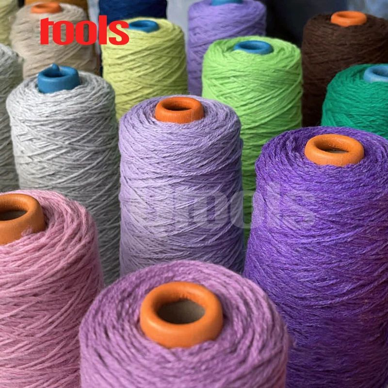 Imagem -03 - Fio de lã Merino para Tufar Arma Fazer Tapetes Tecelagem 100 lã Merino Bricolage 200g Fios