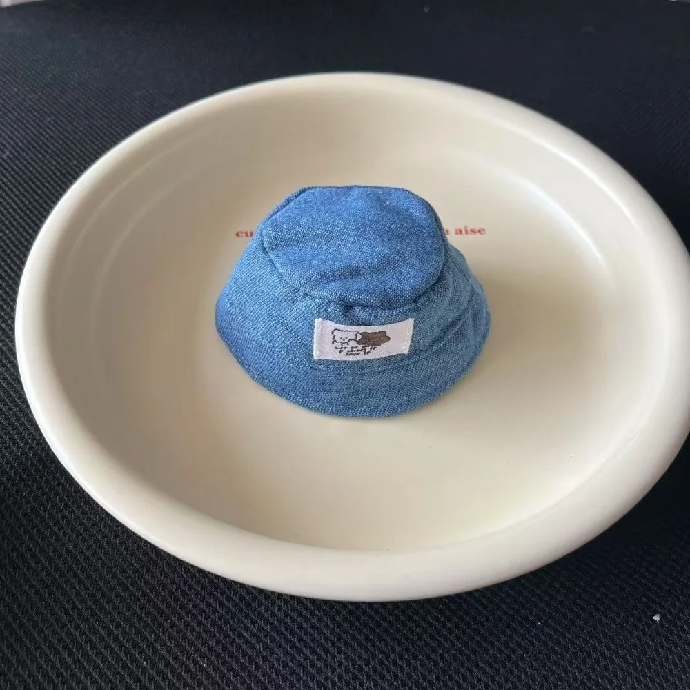 

1 комплект, полосатая футболка 10/20 см, хлопковая кукольная одежда, летний комплект, мультяшный узор, 20 см, хлопковая кукольная одежда, ковбойская шляпа, мини