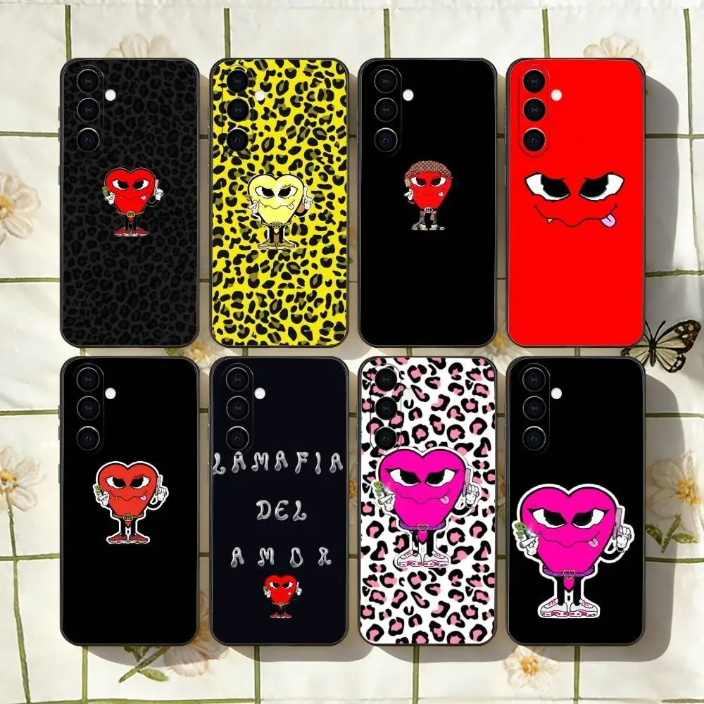 Love Mafia La Mafia Del Amor Phone Case For Samsung Galaxy A73,A72,A71,A70,A53,A52,A51,Others Soft Black Cover