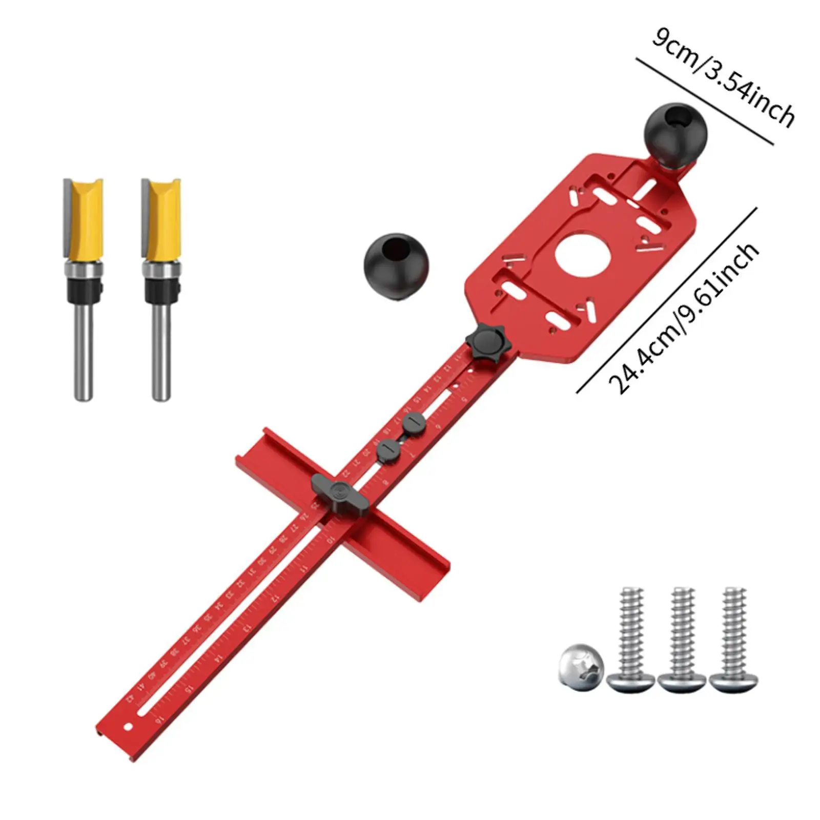 Router Milling Groove Bracket Adjustable Multipurpose Cabinet Hardware Jig