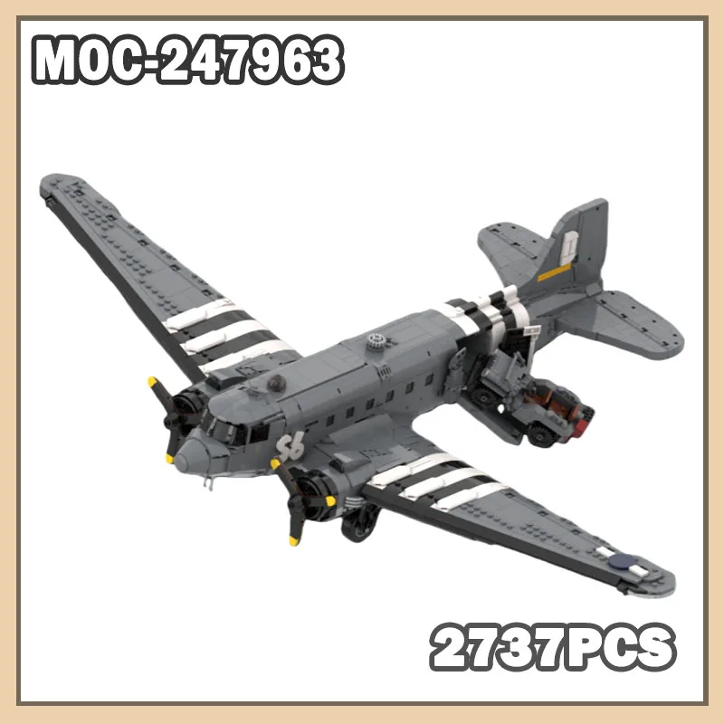 

Конструктор MOC-247963: Аксессуары для самолета Douglas C-47 Skytrain Starfighter, подарочный набор, 2737 деталей