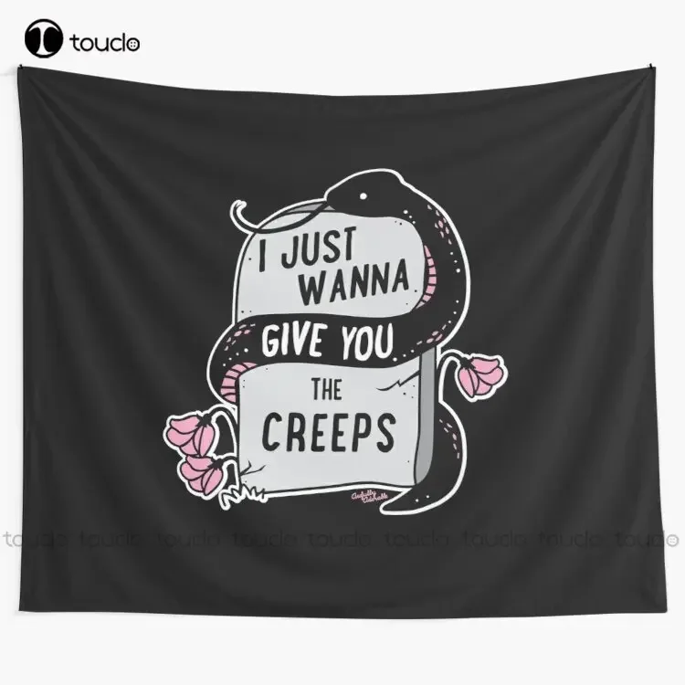 I Just Wanna Give You The Creeps Tapestry Unique Tapestry Tapestry Wall Hanging For Living Room Bedroom Dorm Room Home Decor