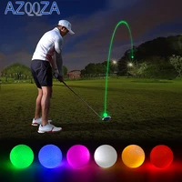 Bolas de Golf con luz LED que brillan en la oscuridad, colores múltiples de azul, naranja, rojo, blanco, verde, rosa, 5 unidades