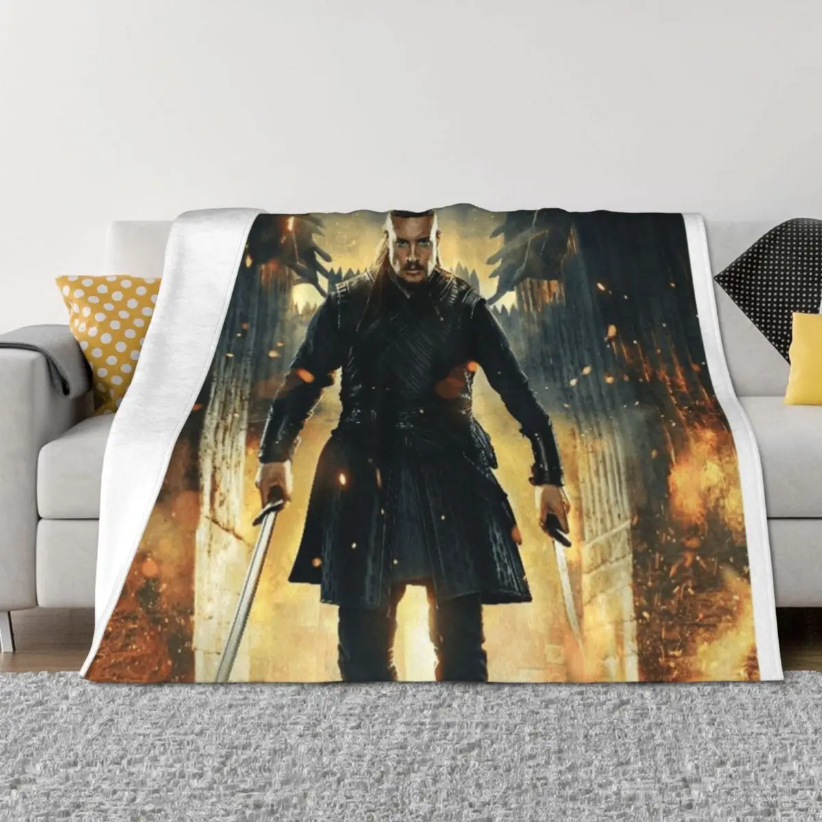 

The Last Kingdom TV Series poster Throw Blanket Retros Flannel warm for winter For Baby Blankets