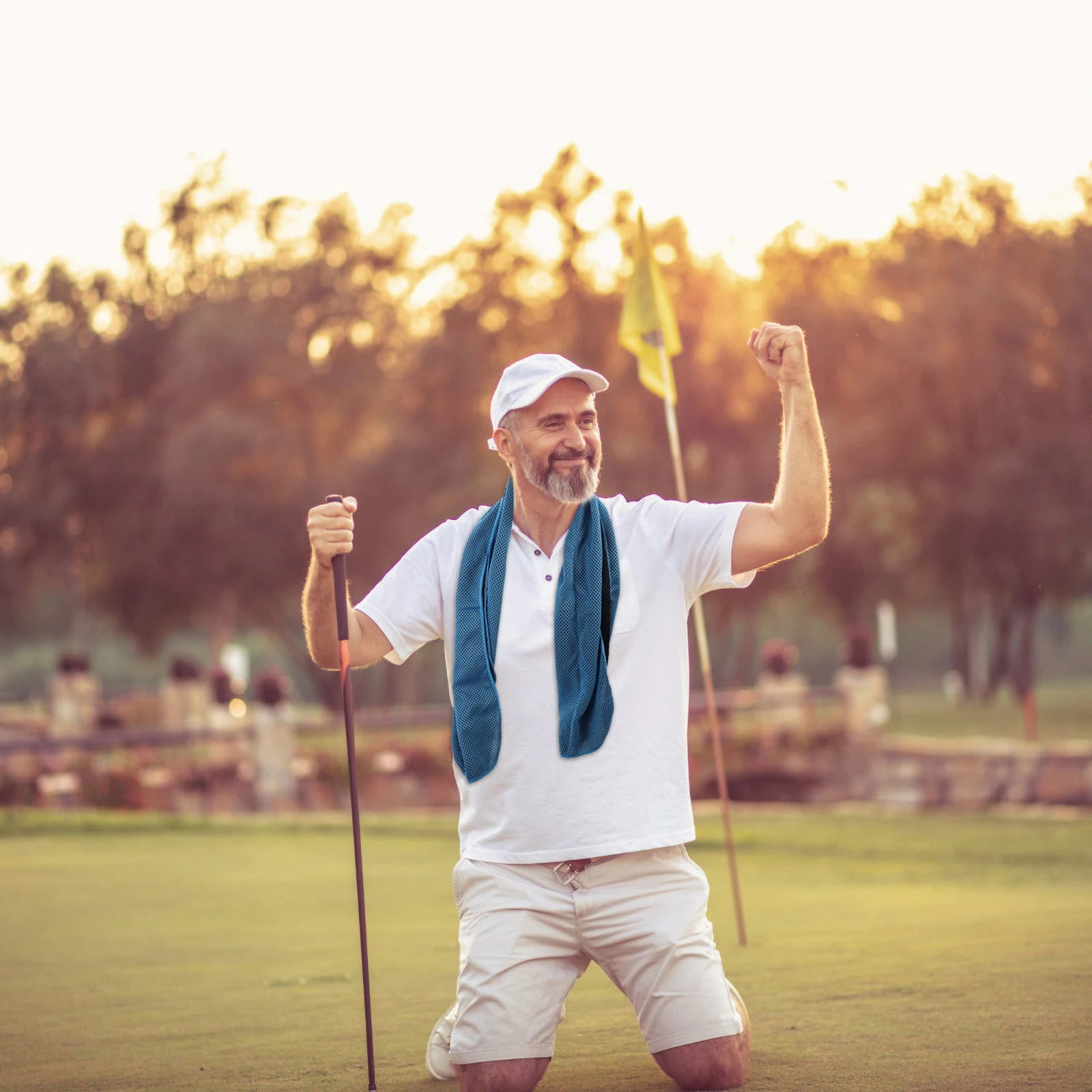 

2Sets Quick Dry Ice Cooling Sports Towel -Friendly Workout Fitness Sweat Absorbent Travel Yoga Hiking Gym Towels