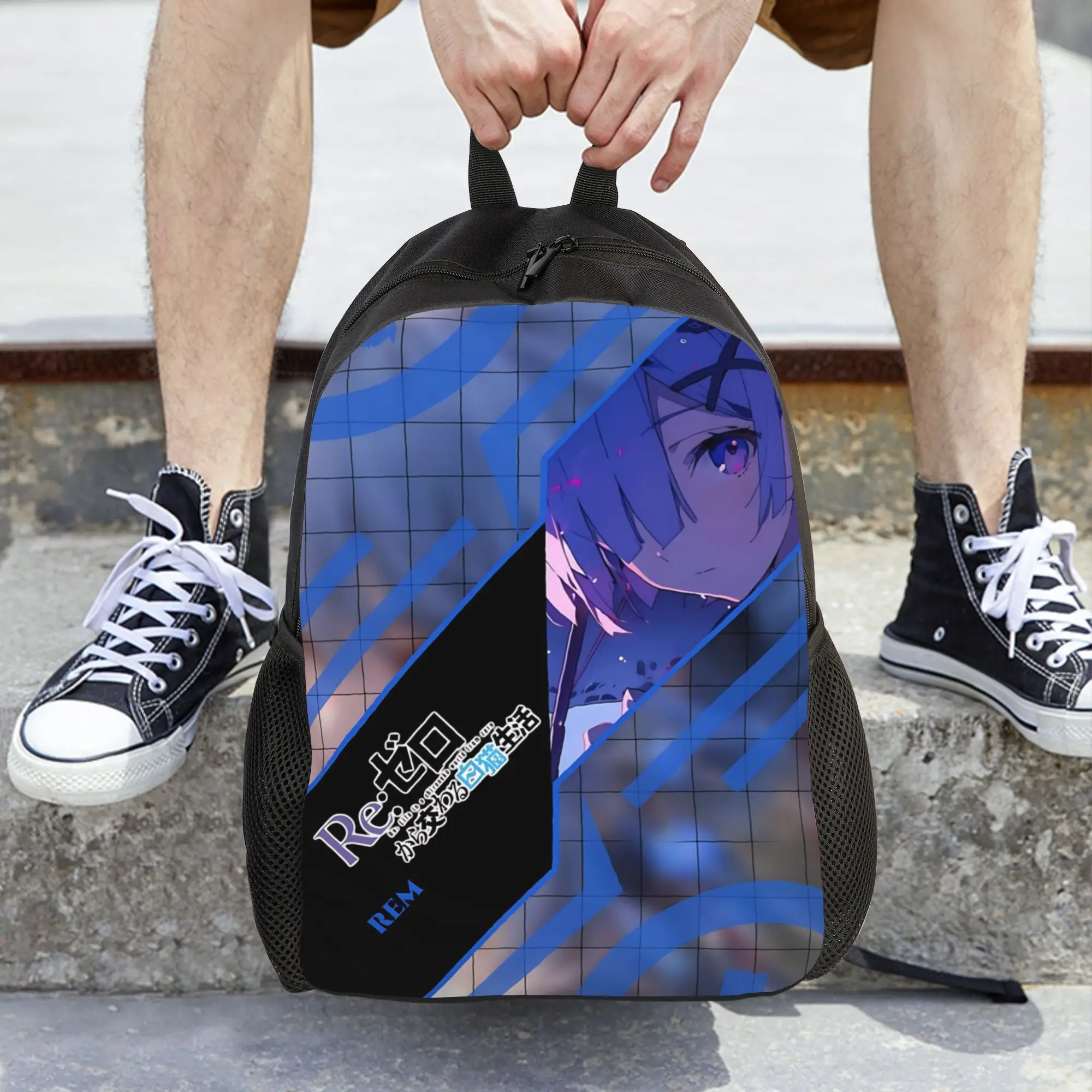 Fashion Cute Re ZERO Anime Rem Backpacks Its Bag  mochila Travel Large Capacity Rucksack