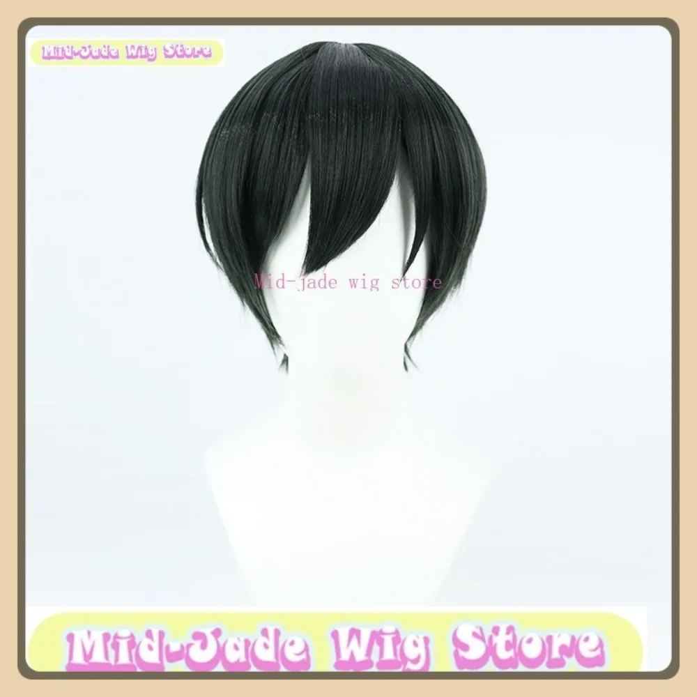 منتصف اليشم شعر مستعار مخزن الأزرق قفل رين Itoshi شعر مستعار تأثيري هالوين أنيمي لعبة لعب الأدوار الشعر الاصطناعية