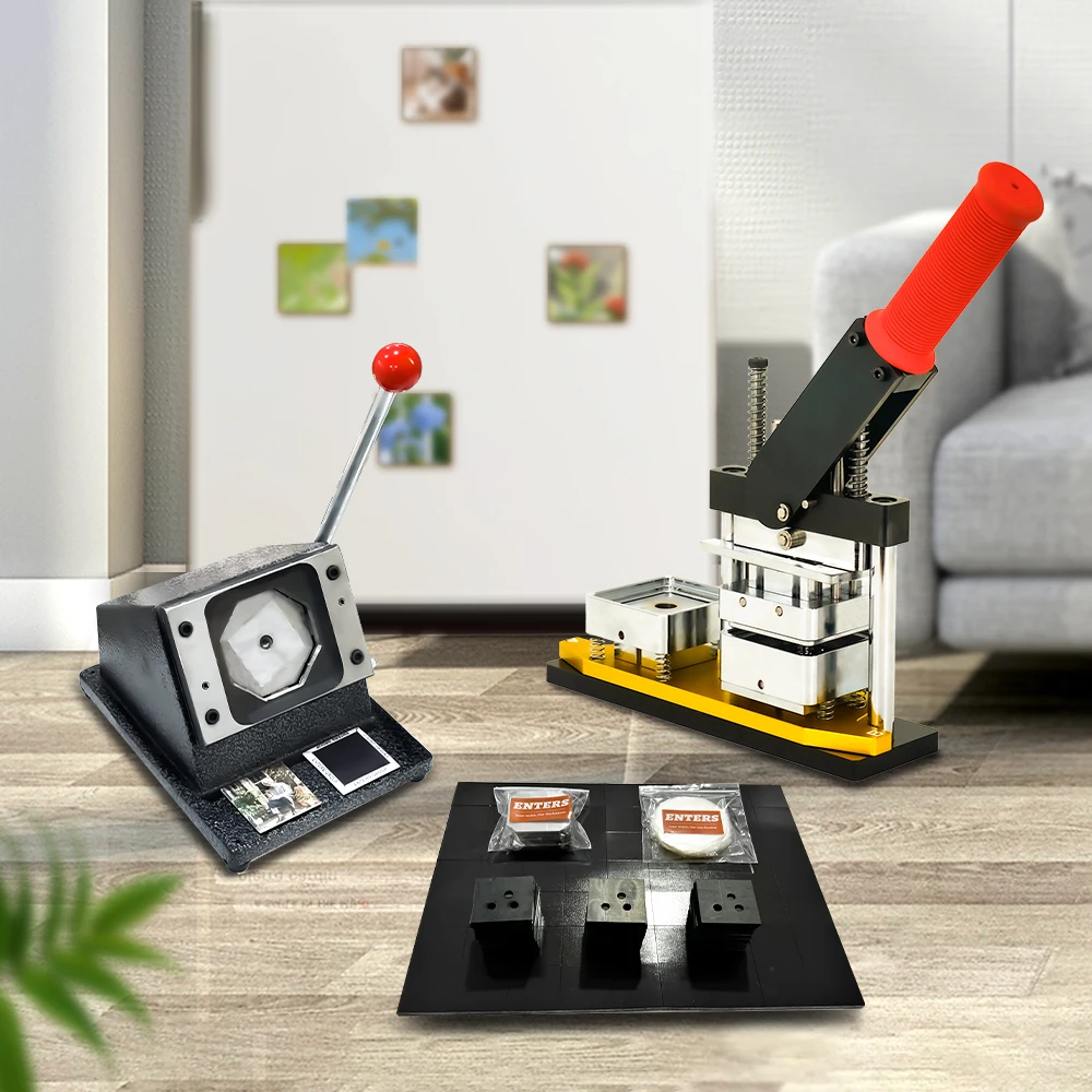 

2*2inch Badge Making Press Fridge Magnet making Machine Refrigerator Sticker Machine