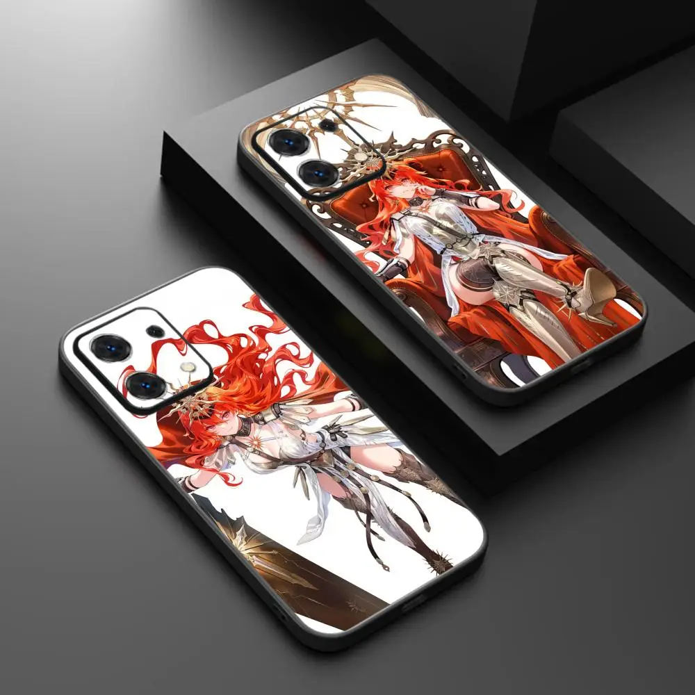 Чехол для телефона Wuthering Waves Augusta hot game girl для Redmi Note 14 13 12 11 Pro Plus S 5G 14C A3, мягкий черный чехол для телефона