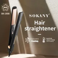 Negative Ion Straightening Iron Brush SOKANY Hair Salon Tool Accessories No Damage Straightening Comb Cross-Border Direct Shippi