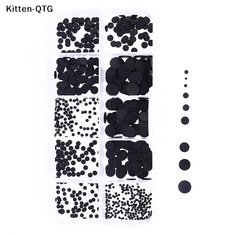 HOT! 500PCS Different Sizes Conductive Rubber Pads Keypad Repair Kit For IR Remote Control Conductive Rubber Buttons