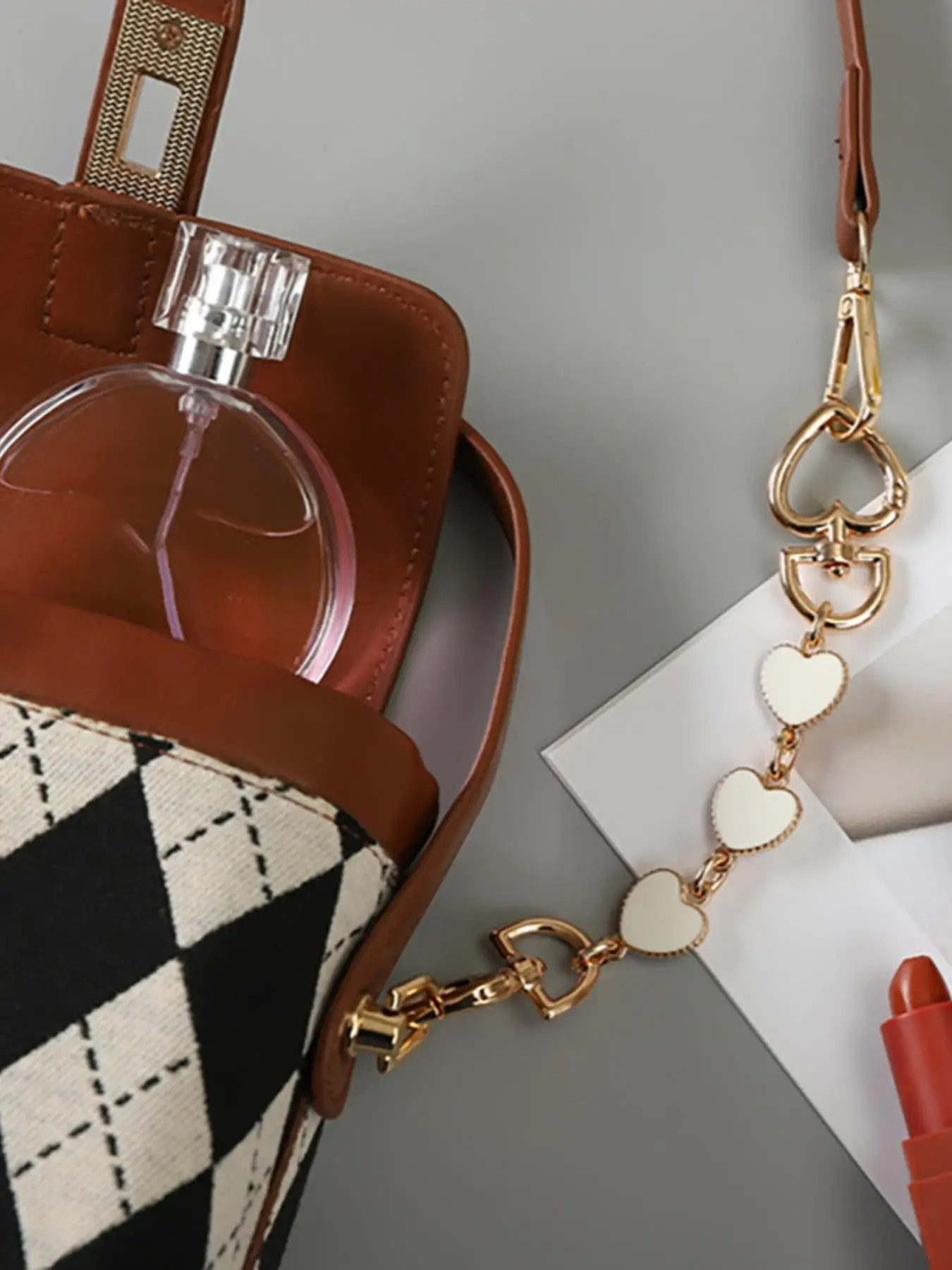 

2PCS Purse Chain Extender Bag Extender Chain Purse Strap Extenders for Handbags Crossbody Bag Charms Accessories