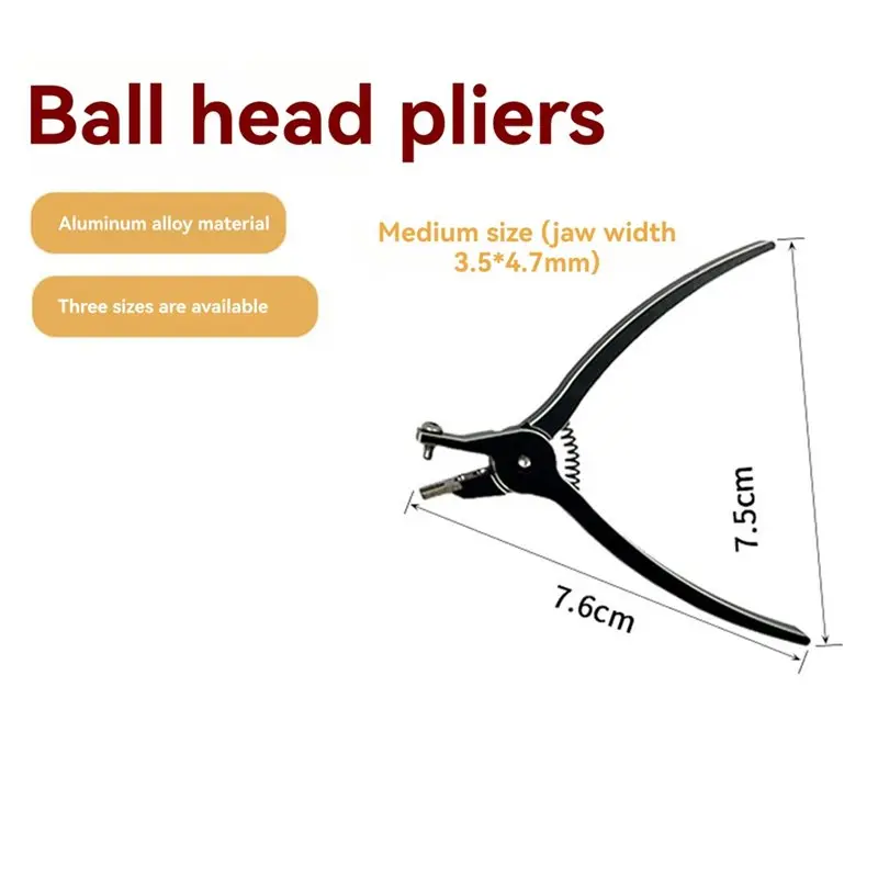 Abrazadera de desmontaje de cabeza de bola portátil AA088, herramienta de desmontaje de cabeza de bola para RC, helicóptero, avión, carreras, coches de Dron S