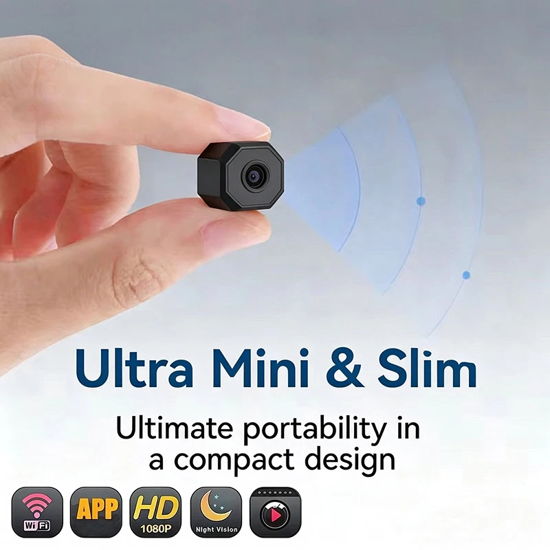 Wireless Camera 4K Surveillance Security Mini Video Cam Night Vision Motion Detect Camcorder Mini Monitor Smart Home