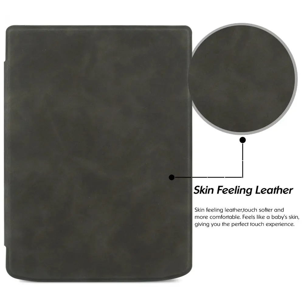 PU Leather e-Reader Case Auto Wake Sleep Filio Cover Ultra SlimTablet Case For PocketBook InkPad 4/Color 2/3