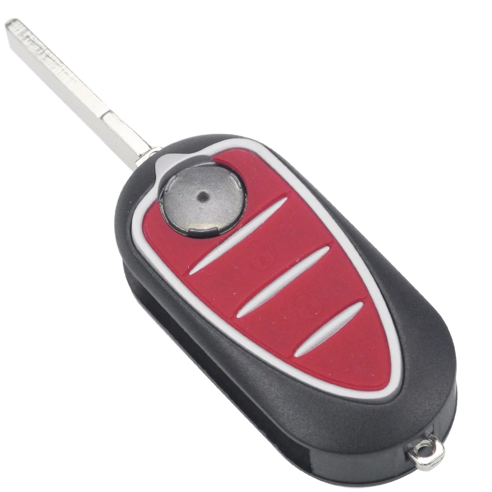 jingyuqin 3 Buttons Remote Folding Flid Car Key Fob Case Shell Cover For Alfa Romeo Mito Giulietta GTO 159