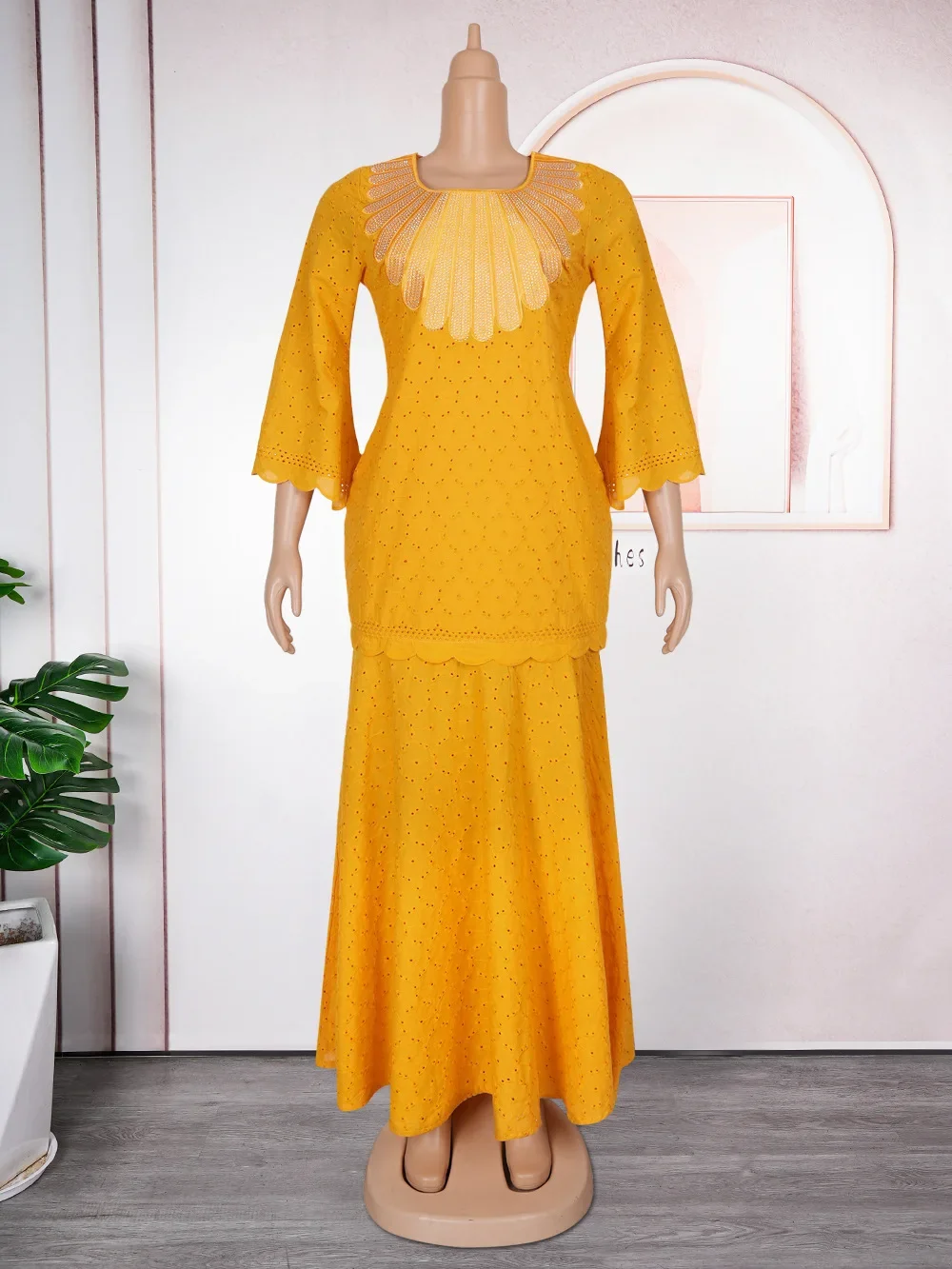 فساتين أفريقية للنساء الأنيقات تفريغ الدانتيل كم طويل أنيق الزفاف عباية Dashiki أنقرة رداء طويل ماكسي فستان Vestidos