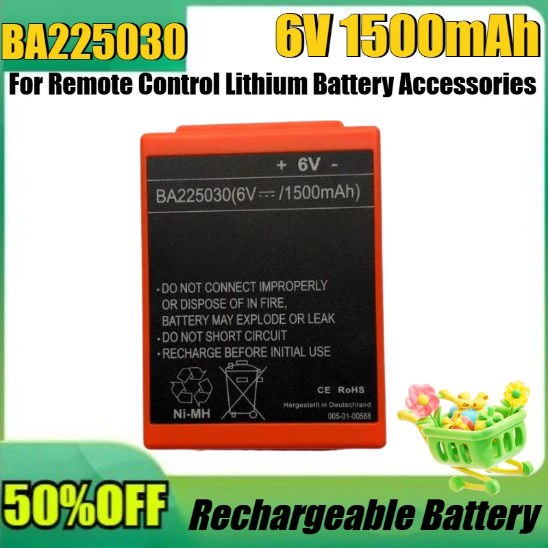 

New 1Pce/lot BA225030 6V 1500mAh 2100mAh For Remote Control Lithium Battery Accessories
