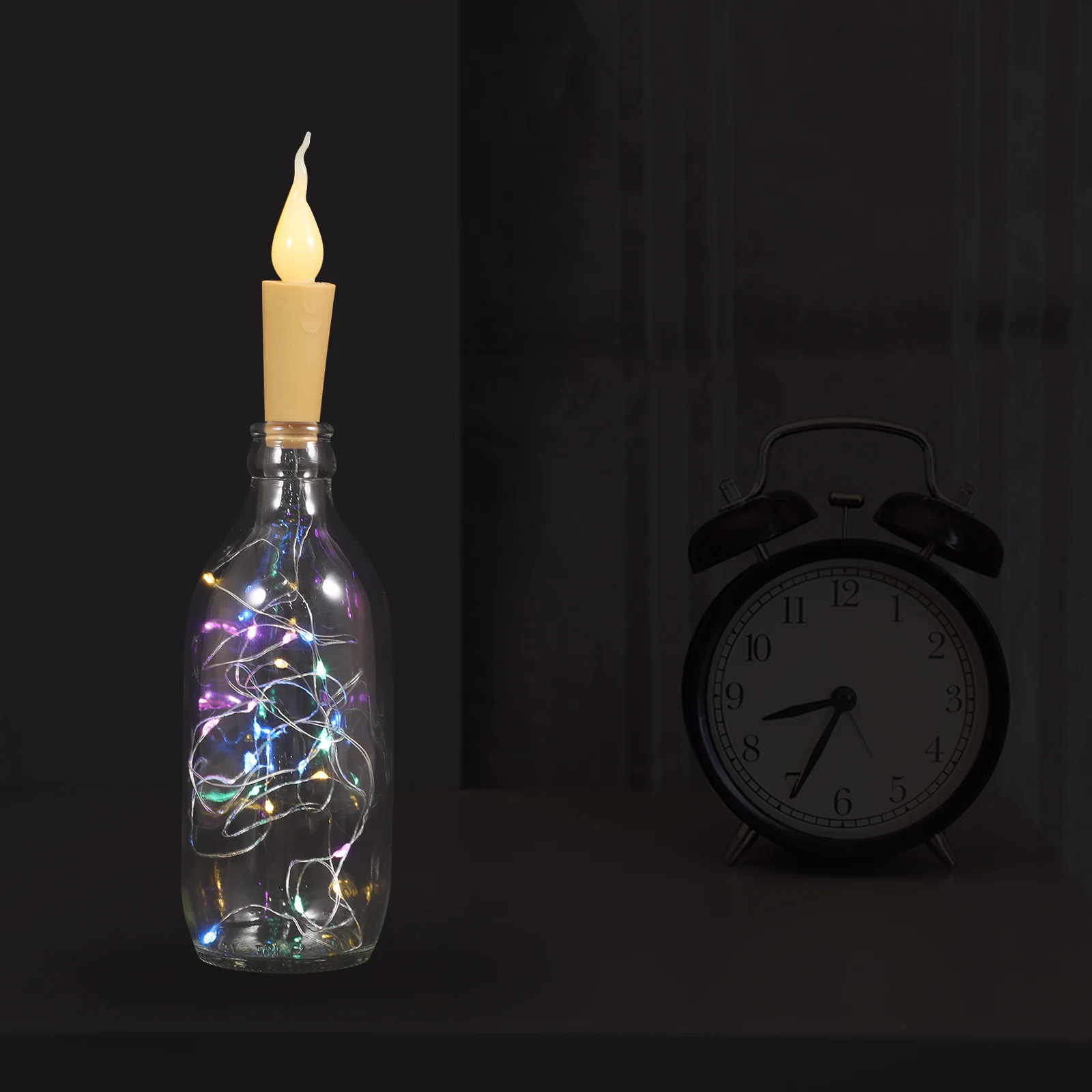 2 قطعة 1 متر مثبت زجاجي Led سلسلة أضواء لحفل زفاف ديكور حديقة المنزل مصابيح تعليق للزينة فناء داخلي في الهواء الطلق #5