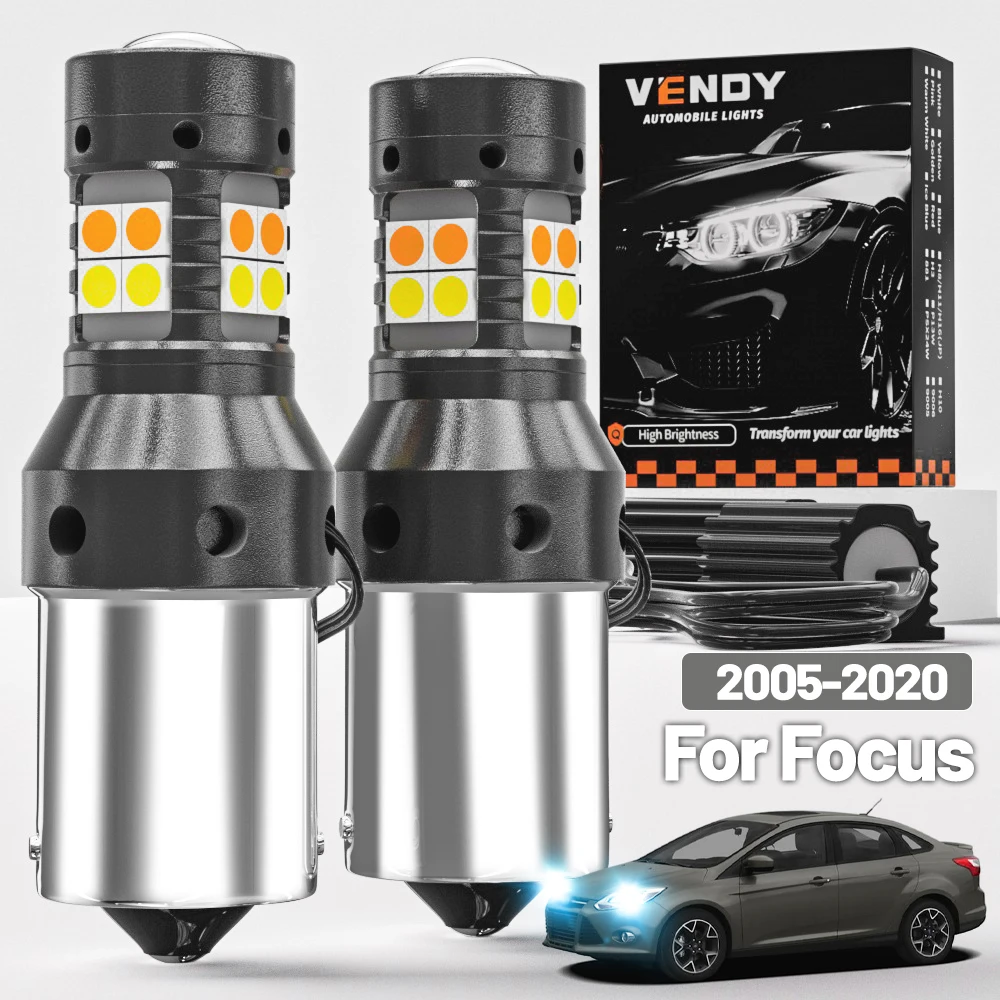 2 stücke Für Ford Focus 2 3 4 2005-2020 Dual Modus LED Blinker + Tagfahrlicht DRL 2011 2012 2013 2014 Canbus Zubehör