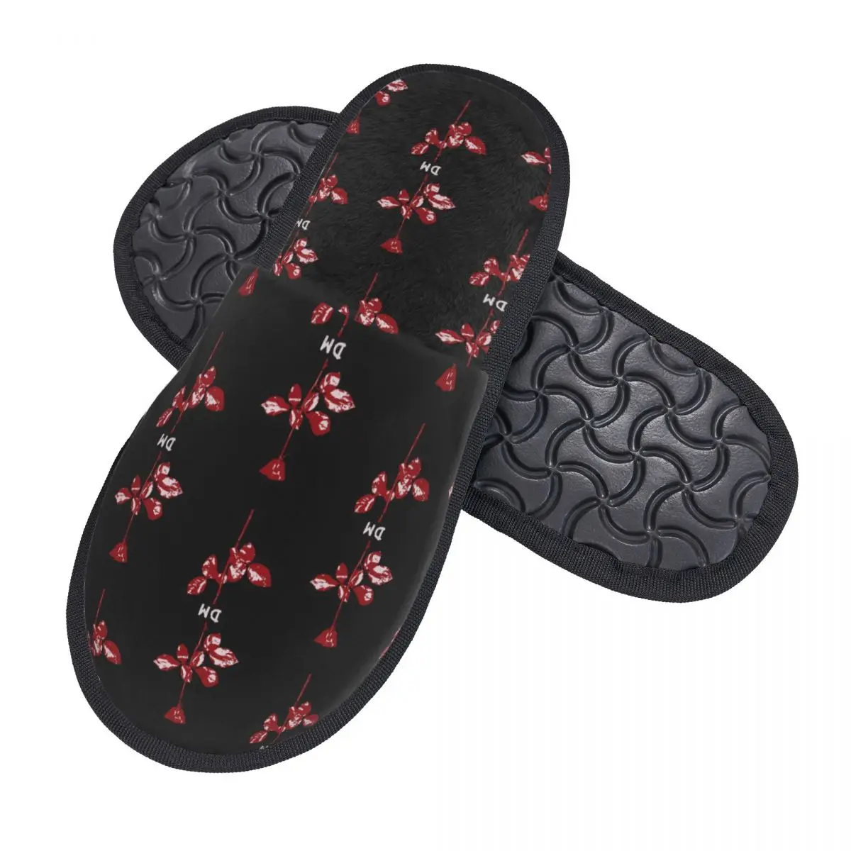 Custom Depeche Mode Soft Memory Foam House Slippers Women Electronic Band Cozy Warm Anti-skid Sole Slipper