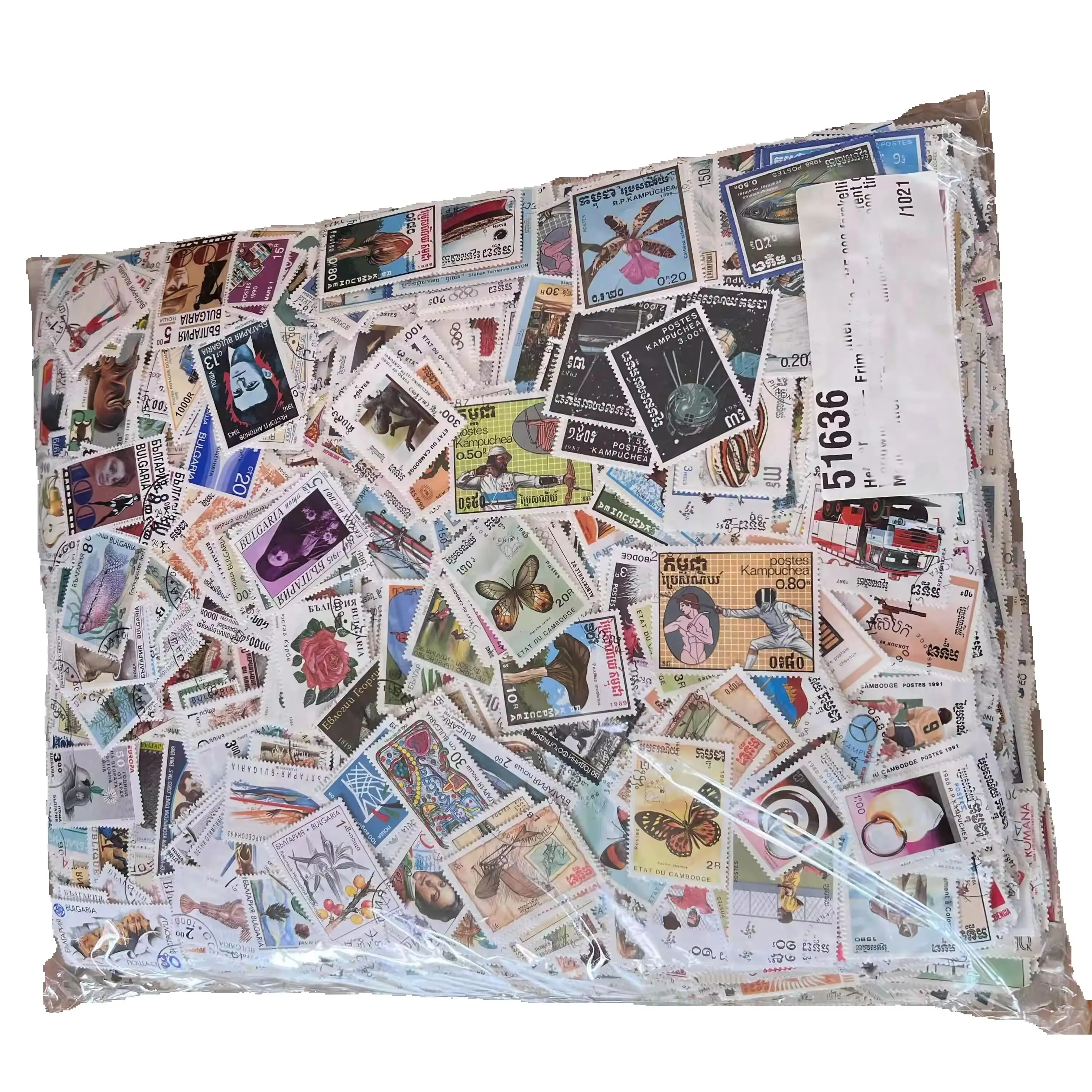 World Different Original Postage Stamps Random Mixed Stamp Postmark Post Stamp for Collection