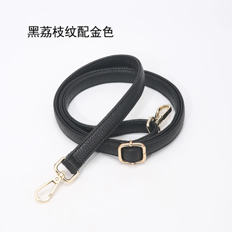 Brand High Quality Leather Bag Strap Black 85-130CM Luxury Adjustable Fashion Shoulder Strap Bag Accessori Purse Strap