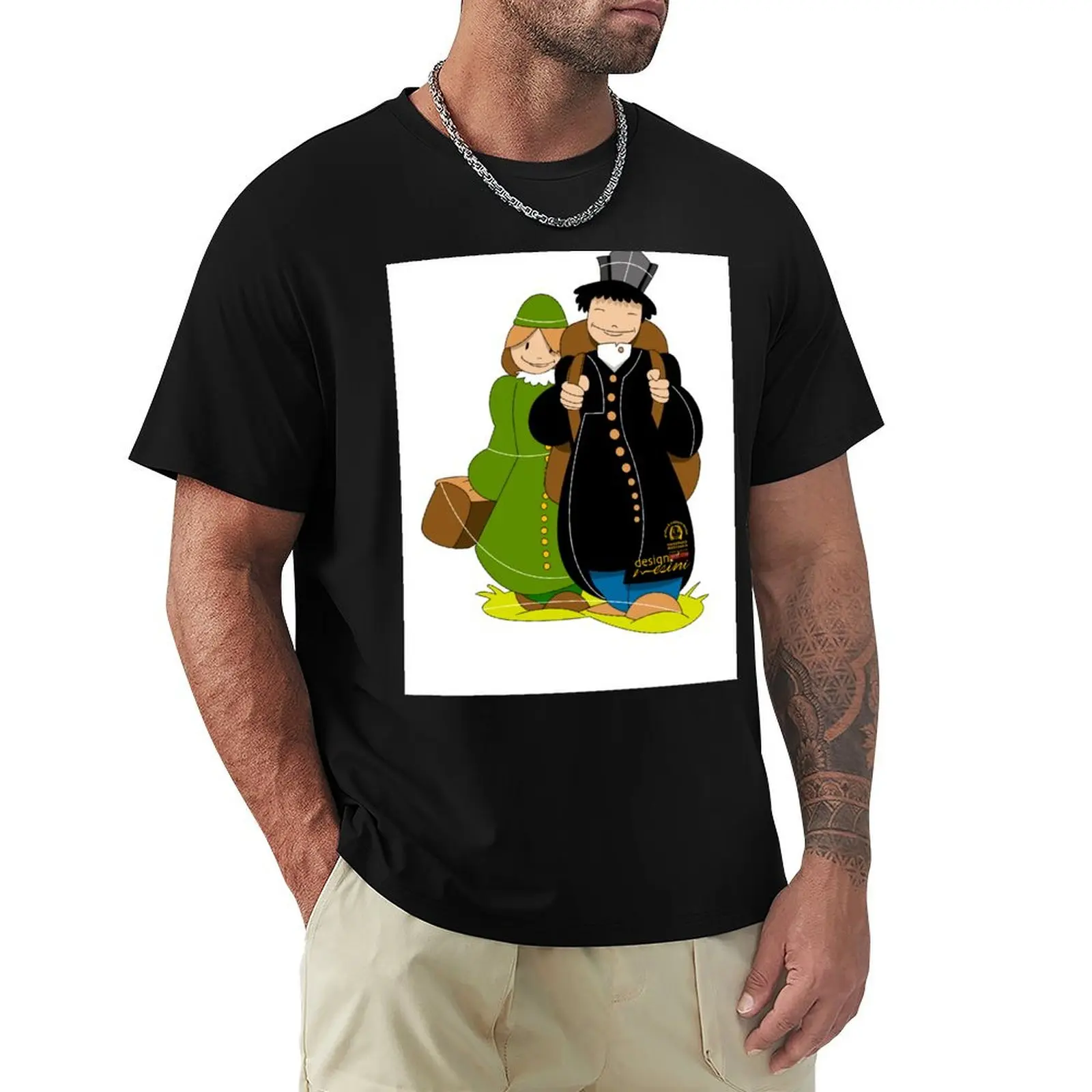 Camiseta Don Bosco y Madre Margherita, Top de Trabajo de Manga Corta