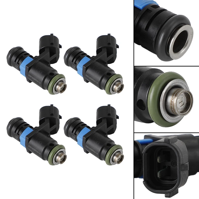 4Pcs Injector Nozzle 04E906031F For Seat Ibiza Mii Skoda CITIGO FABIA III YETI Volkswagen CADDY VW Polo