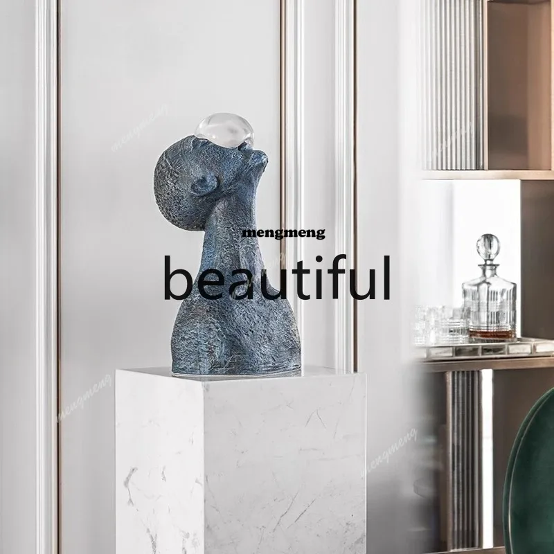 Hotel living room modern floor figure creative decorative artwork abstract sculpture ornament  N