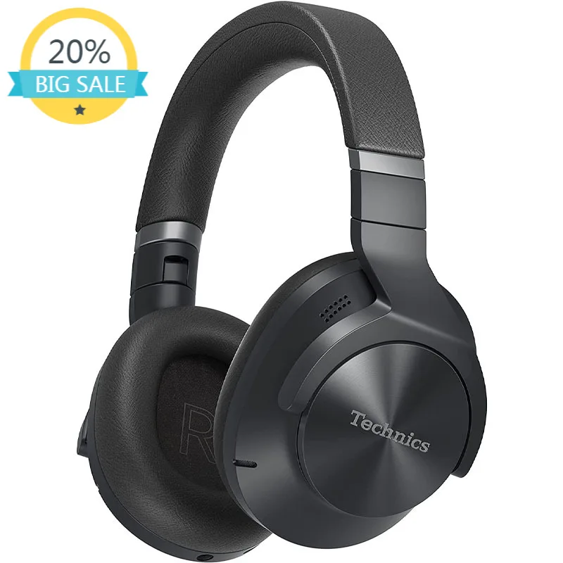 Беспроводные шумоподавляющие наушники Panasonic Technics, впечатляющее качество звонков и комфорт, цвет черный